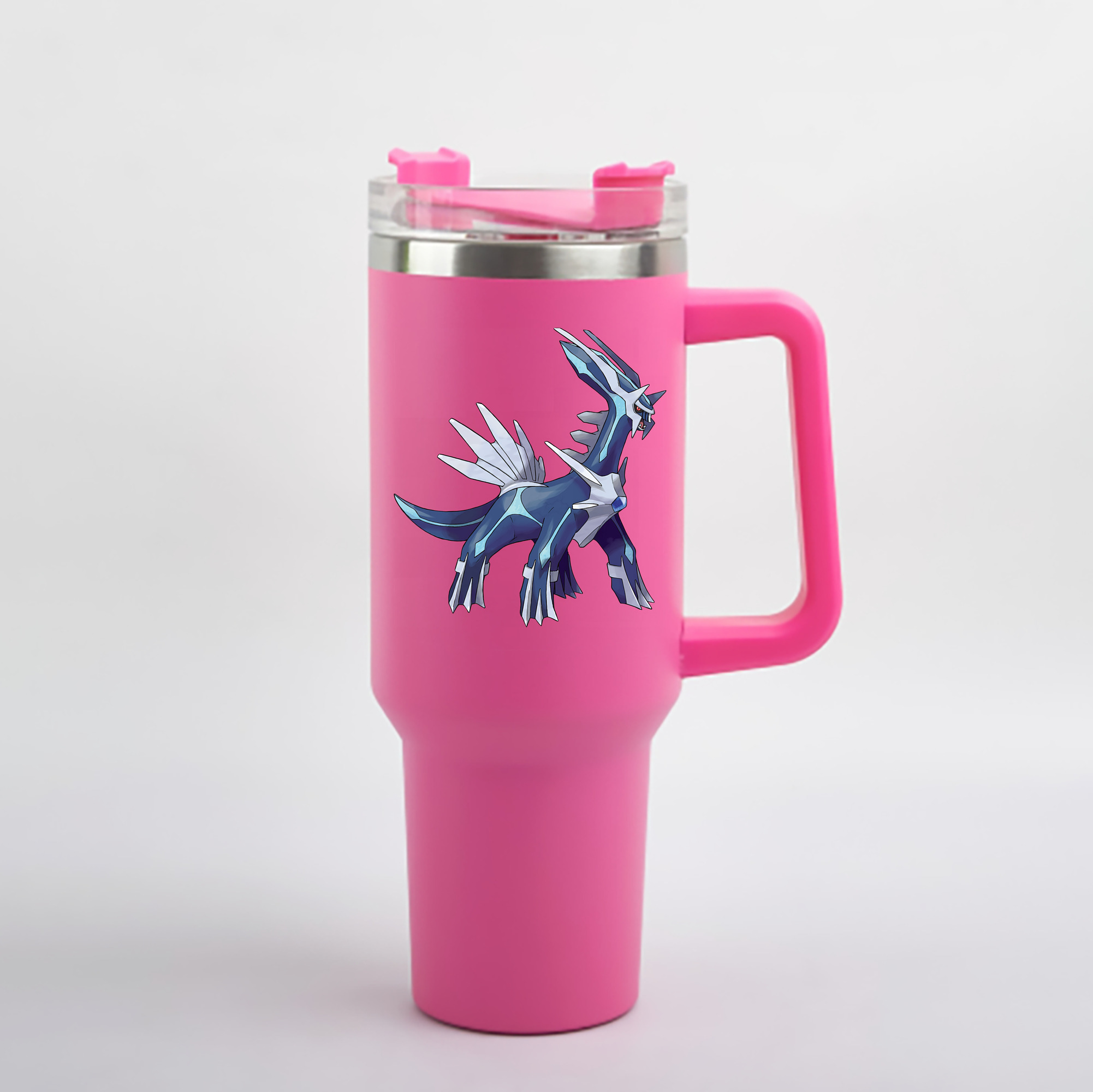 （画像用） ポケットモンスター Pokémon 1200mL車用タンブラー - クリスタルステッカー（プラスチックストロー付き）